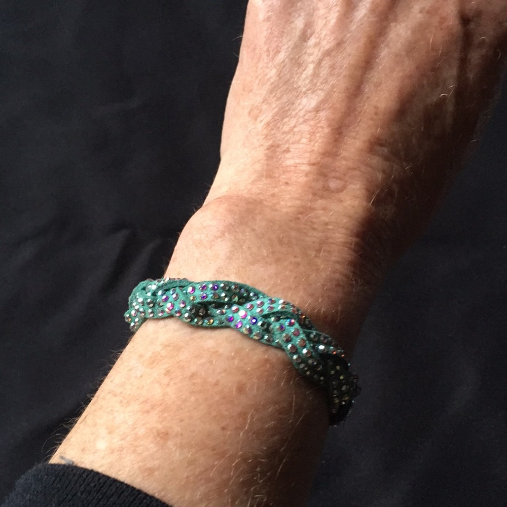 Swarovski leather bracelet